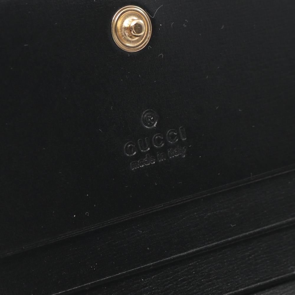 GUCCI Horsebit Bifold Wallet Leather Black - Picture 4 of 4